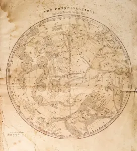Impressions de Les Constellations pour chaque mois de l'année, carte céleste Dévoiler l'Univers : Une collection époustouflante d'images d'astronomie: Carte Céleste 1856.