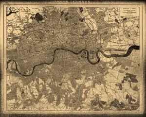 Images Liées Impressions: Plan de la ville de Londres.