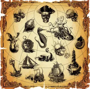 Voyage dans le temps : Découvrez des cartes et des plans historiques extraordinaires: Éléments de Cartes Anciennes
