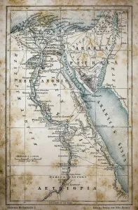 Physical Geography Illustrations Impressions: Map of Egypt