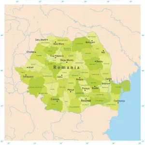 Impressions de Carte vectorisée détaillée de la Roumanie. Le fichier a été créé le 12 octobre 2011. Les couleurs dans le fichier .eps sont prêtes à l'impression (CMYK). Fichiers inclus : EPS (v8) et JPG Hi-Res Carte Impressions: Carte vectorielle de Roumanie.