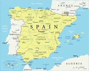 Carte de Référence dEspagne