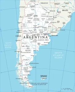 Argentina Map Impressions: Agentina Refernce Map