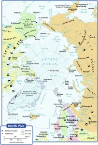 Images Liées Impressions: l'océan arctique, cartographie