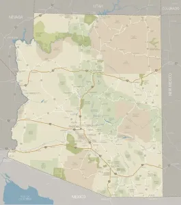 Reference Maps Impressions: Arizona Map