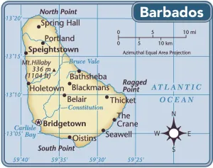 Reference Maps 2011 Edition Impressions: Barbados country map