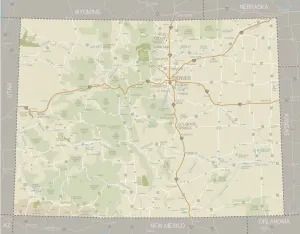 Carte du Colorado