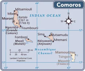 Reference Maps 2011 Impressions: Comoros country map