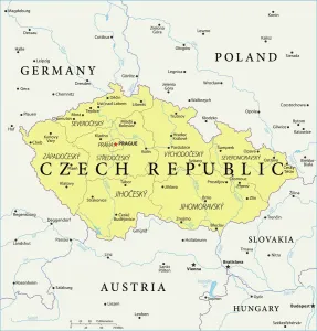 Impressions de Découvrez la République tchèque sur cette carte de référence détaillée, mettant en valeur les régions et villes clés du pays Carte Impressions: Carte de Référence de la Tchéquie