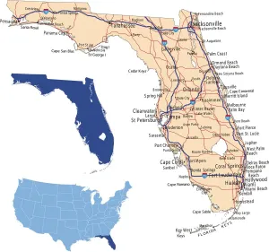 Plan de route de Floride