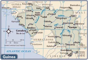 Reference Maps 2011 Edition Impressions: Guinea country map