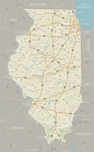 Carte de lIllinois