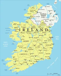 Carte de Référence dIrlande