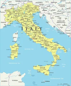 Italie Impressions: Carte de Référence d'Italie.