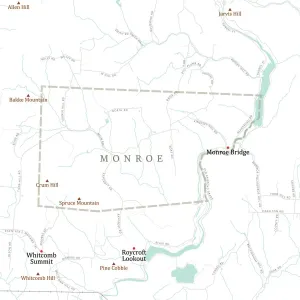 Vector Cartography Design Impressions: MA Franklin Monroe Vector Road Map