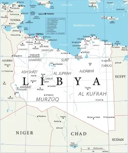 Tchad Impressions: Carte de la Libye.