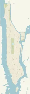 Images datées de 2018 juillet: Carte de Manhattan.