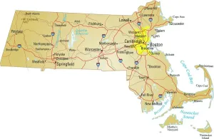 Massachusetts Map Impressions: map of Massachusetts
