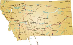 Carte de la Montana