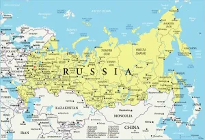 Impressions de Carte de Référence de la Russie Ukraine Impressions: Carte de la Russie.