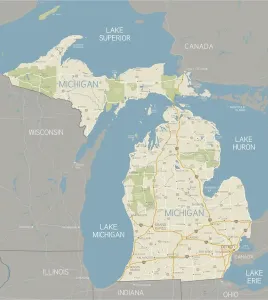 Reference Maps Impressions: Michigan Map