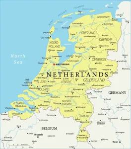 Pays-Bas Impressions: Carte de Référence des Pays-Bas.