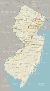 New Jersey Map Impressions: New Jersey Map