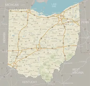 Nesophontidae Impressions: Carte de l'Ohio