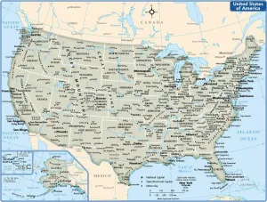 Fine Art Storehouse Maps Impressions: Reference Maps