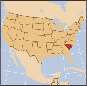 South Carolina Map Impressions: South Carolina reference map