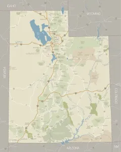 National Parks In Utah Impressions: Utah Map
