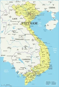 Carte de Référence du Vietnam