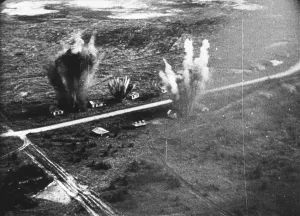 World War II Aerial Photography Impressions: Exploding Bombs