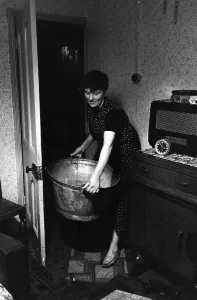 Welsh Village Scenes Impressions: Pithead Baths