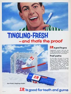 Vintage Toothpaste Ads Impressions: S.R. Toothpaste