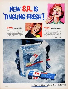 Vintage Toothpaste Ads Impressions: S.R. Toothpaste