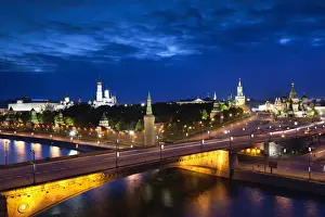 Moscow Oblast Landmarks Impressions: Red Square, elevated view of Kremlin