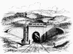 Isambard Kingdom Brunel Engineer Impressions: Box tunnel showing the West Portal - Box Tunnel is a railway tunnel in western England