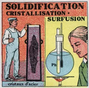 Anonymous Engraving Impressions: Changes in states: solidification and crystallization. Formation of steel crystals