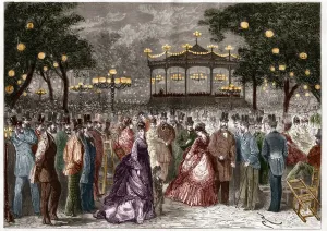 Paris : un vendredi dété au concert des Champs-Elysées (Champs-Élysées).