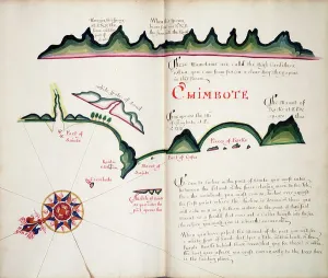 Colourful Coastal Scene Impressions: Chimbote, 1685 (bound sheet)