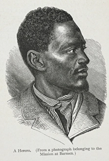 African Man Portrait Impressions: A Herero