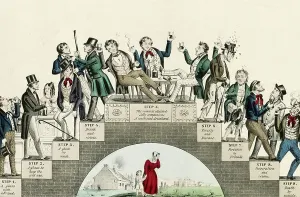 US History Artwork Impressions: The drunkards progress, 1846