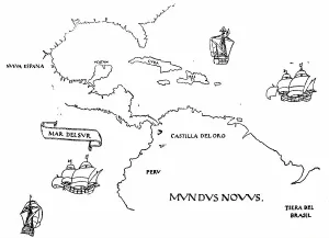 Rare Antique Maps For Sale Impressions: One of the first maps of the Pacific