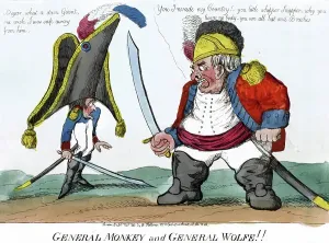 Universal History Archive Prints Impressions: General Monkey and General Wolfe, 1803