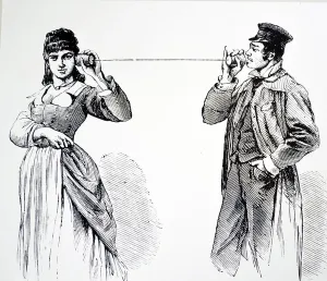 European Physics History Impressions: String Telephone, 1878