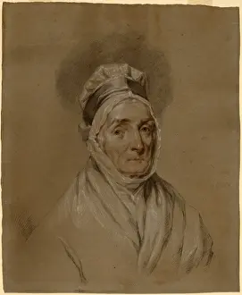 Gilbert Stuart Artist Impressions: Attributed to Gilbert Stuart, Mrs. Benjamin Fisher, American, 1755 - 1828, black