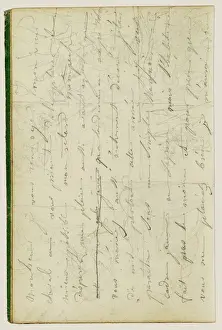 Early 19th Century Artworks Impressions: Draft letter
