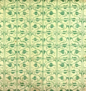 Arts And Crafts Illustrations Impressions: Green Pattern