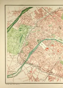 Retro Styled City Maps Impressions: Map of Paris